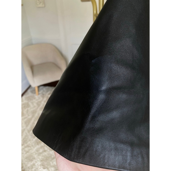 Jessica London Mini Dress Faux Leather Panel Modern Party Gala Event Summer Luxe - Picture 4 of 12